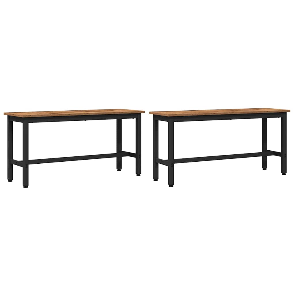 Καθιστικό Σαλονιού 2 pcs Παλιό ξύλο 100 x 32,5 x 48,5 εκ.