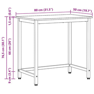τραπέζι Γκρίζο Σονομα 100 x 50 x 76,5 εκ.