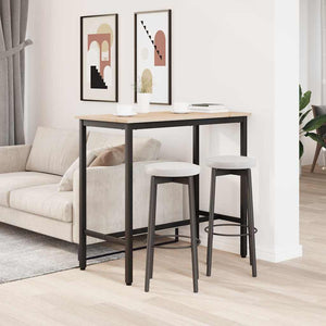 τραπέζι Φυσικό 100 x 50 x 91 cm Μηχανισμένο ξύλο και ατσάλι