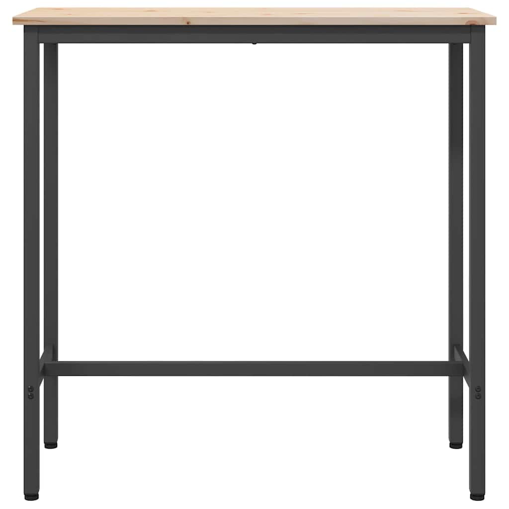 τραπέζι Φυσικό 100 x 40 x 101 εκ Μηχανισμένο ξύλο και ατσάλι - Pakobazaar