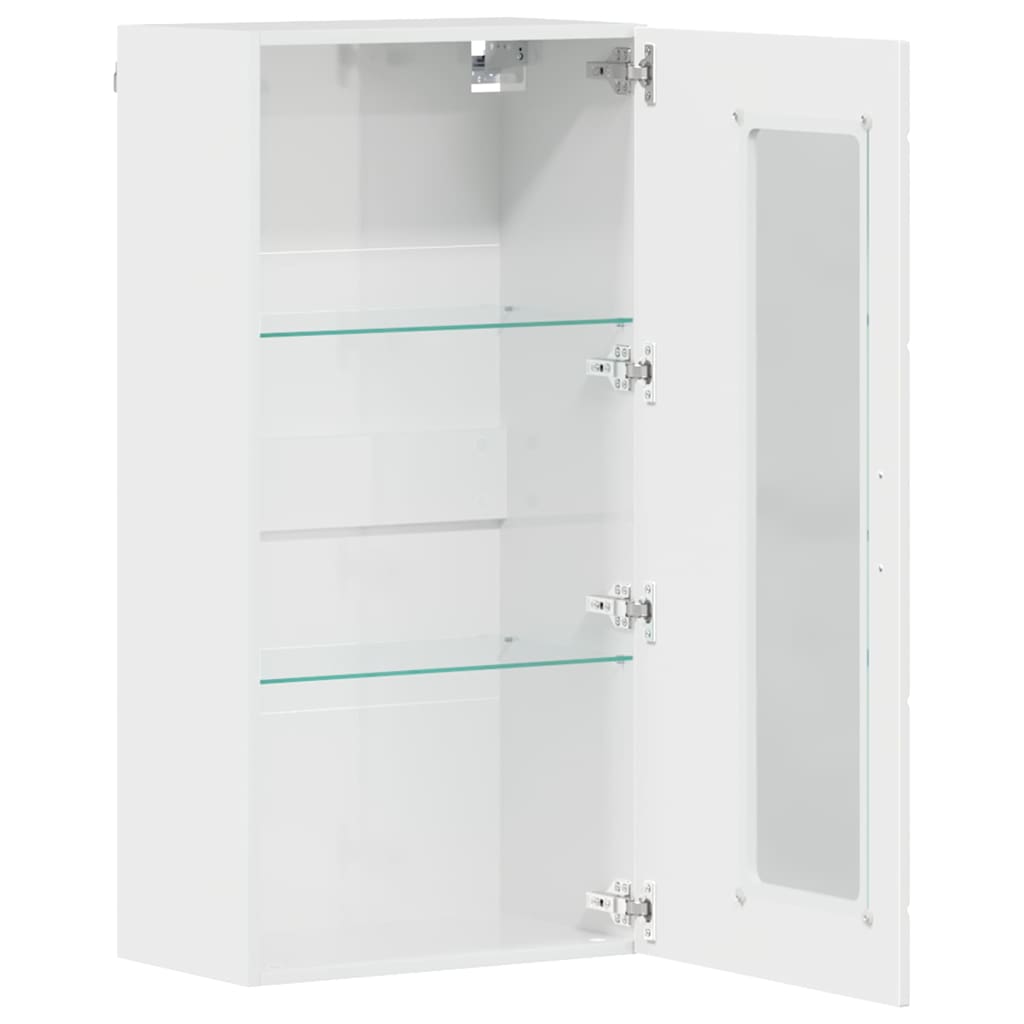 Ξύλινο Ντουλάπι Υψηλής γυαλάδας λευκό 50 x 29 x 100 εκ
