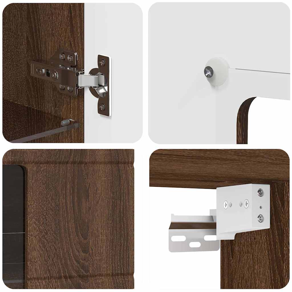 Ξύλινο Ντουλάπι Καφέ δρυς 50 x 29 x 100 εκ Επεξεργασμένο ξύλο