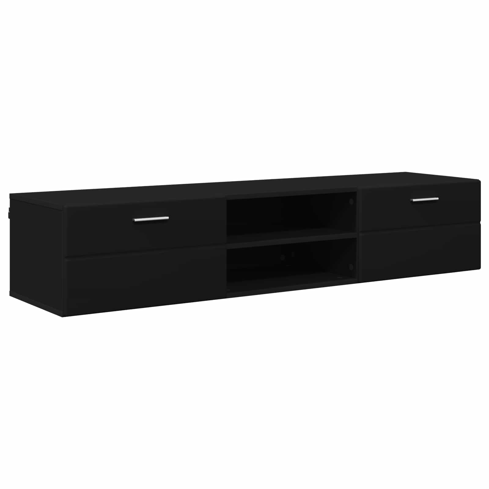 Ξύλινο Ντουλάπι Μαύρο 150 x 39 x 30 εκ Επεξεργασμένο ξύλο - Pakobazaar