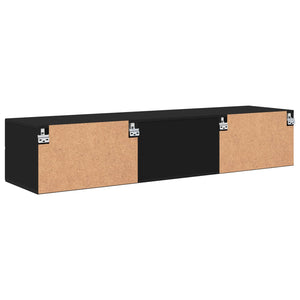 Ξύλινο Ντουλάπι Μαύρο 150 x 39 x 30 εκ Επεξεργασμένο ξύλο - Pakobazaar