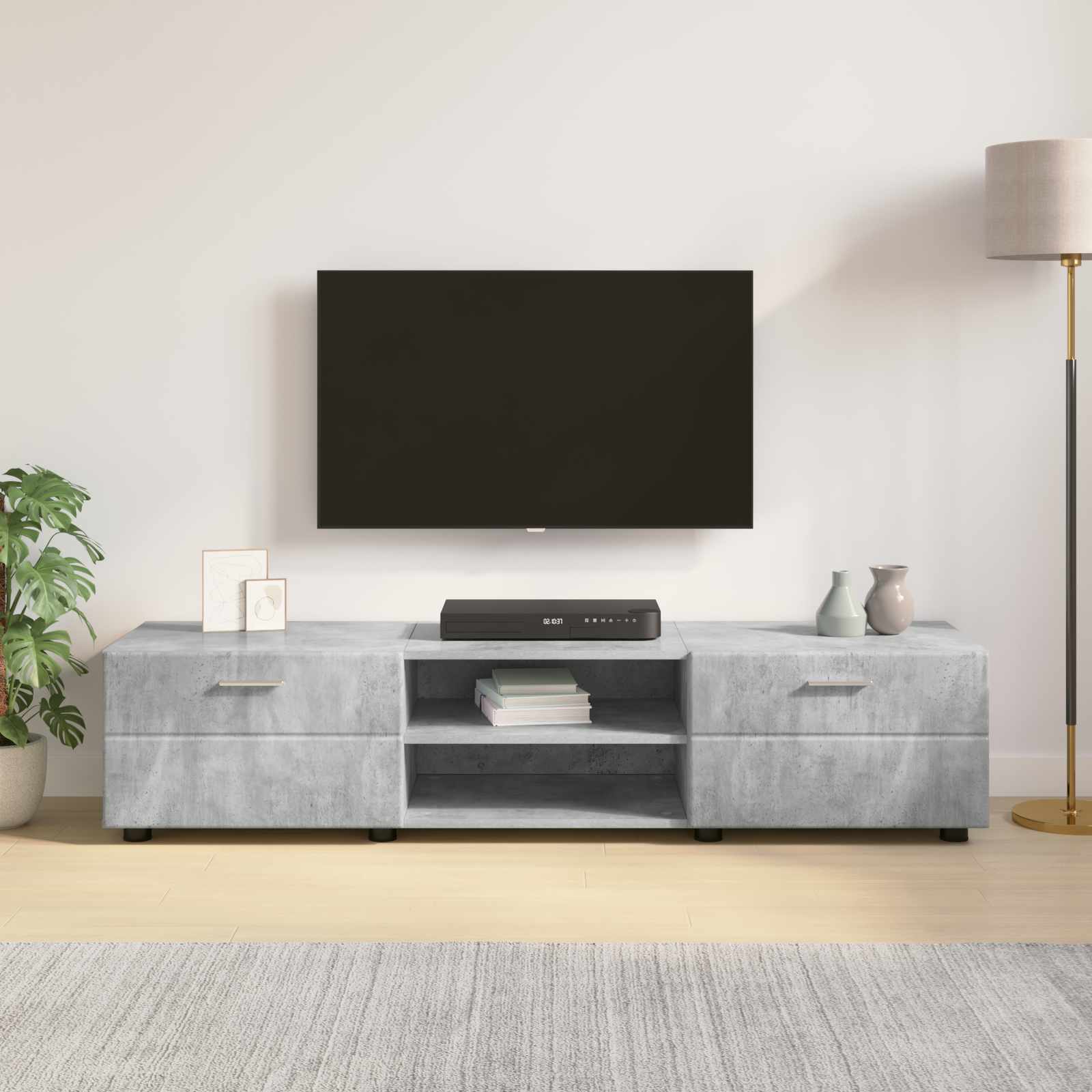 Ξύλινο Ντουλάπι Υψηλής γυαλάδας λευκό 150 x 39 x 30 εκ - Pakobazaar