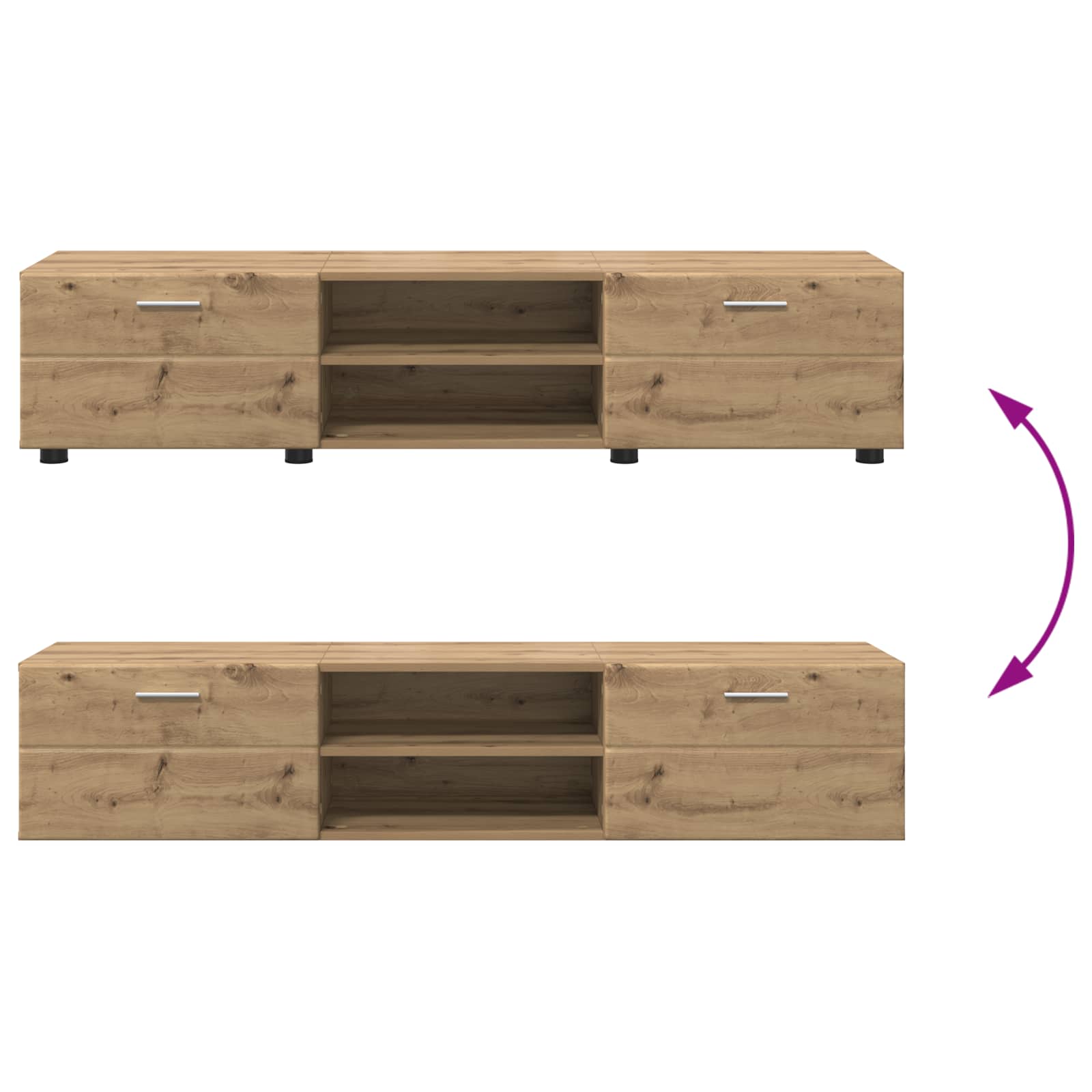 Ξύλινο Ντουλάπι Artisan Oak 150 x 39 x 30 εκ Επεξεργασμένο ξύλο - Pakobazaar