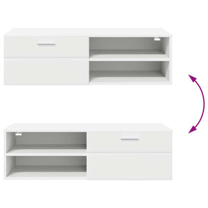 Ξύλινο Ντουλάπι Λευκό 100,5 x 39 x 30 εκ Επεξεργασμένο ξύλο - Pakobazaar