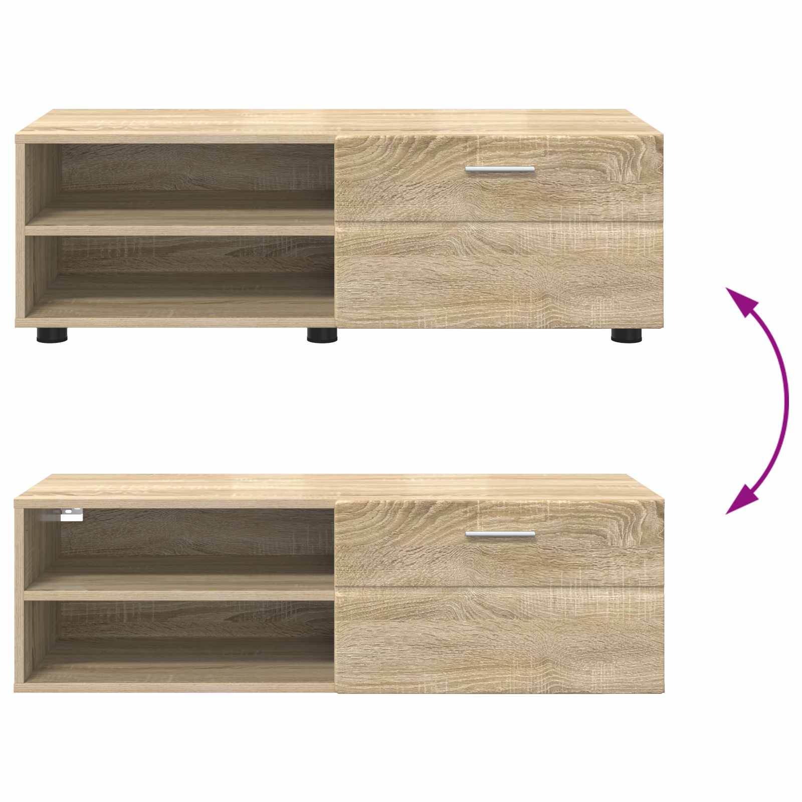 Ξύλινο Ντουλάπι με συρτάρι Δρύς Sonoma 100,5 x 39 x 30 εκ - Pakobazaar