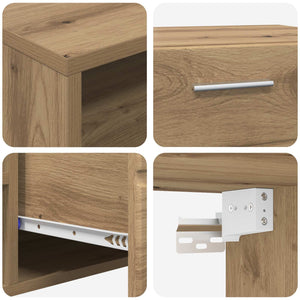 Ξύλινο Ντουλάπι με συρτάρι Artisan Oak 100,5 x 39 x 30 εκ - Pakobazaar