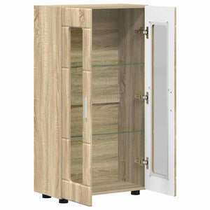 Πλαϊνό γραφείο με ράφι FLORIN Δρύς Sonoma 55,5 x 29 x 103 εκ - Pakobazaar