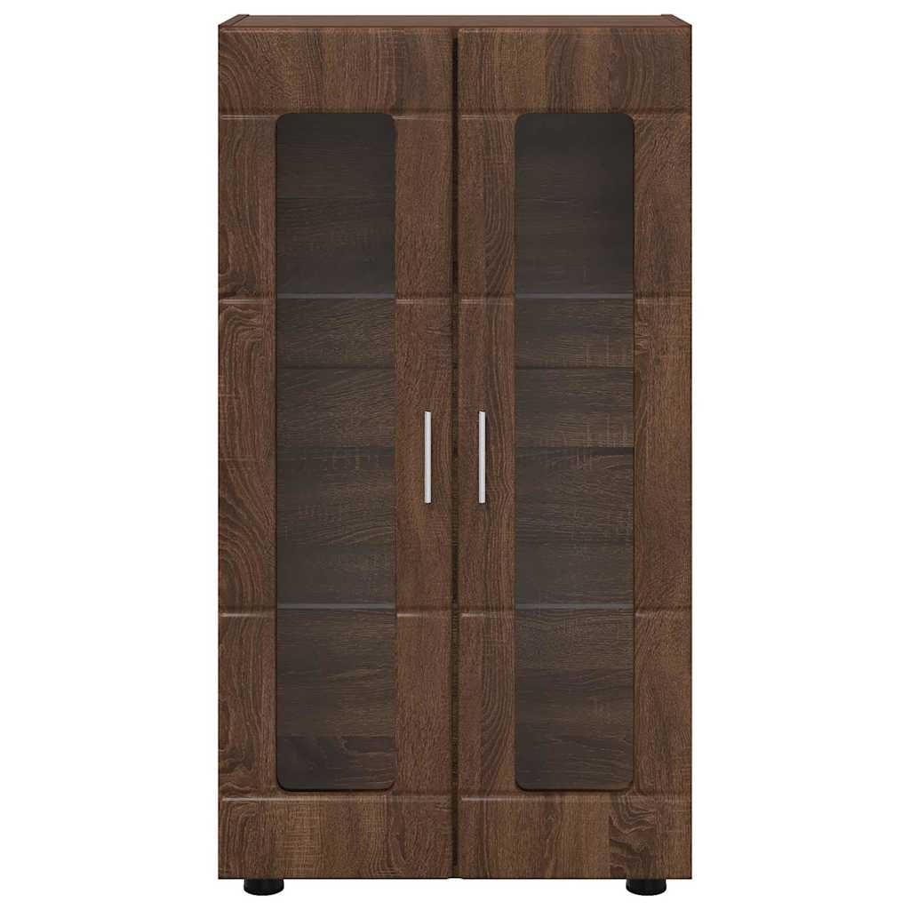 Πλαϊνό γραφείο με ράφι FLORIN Καφέ δρυς 55,5 x 29 x 103 εκ - Pakobazaar