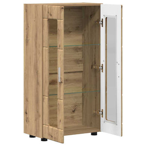 Πλαϊνό γραφείο με ράφι FLORIN Artisan Oak 55,5 x 29 x 103 εκ - Pakobazaar