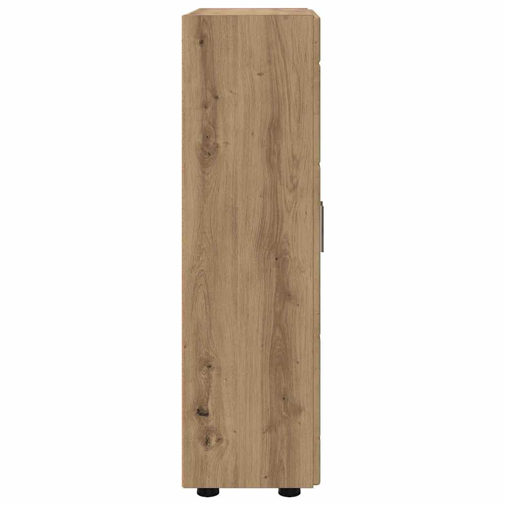 Πλαϊνό γραφείο με ράφι FLORIN Artisan Oak 55,5 x 29 x 103 εκ - Pakobazaar