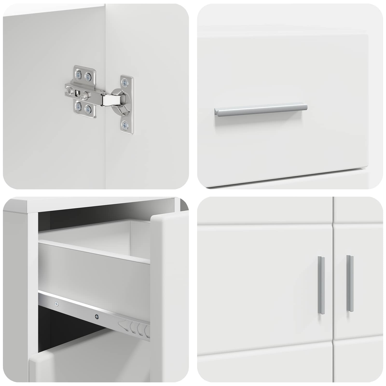 Ξύλινο Ντουλάπι Λευκό 88,5 x 30,5 x 73 εκ Επεξεργασμένο ξύλο - Pakobazaar