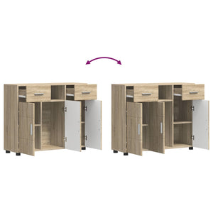 Ξύλινο Ντουλάπι με συρτάρι Δρύς Sonoma 88,5 x 30,5 x 73 εκ - Pakobazaar