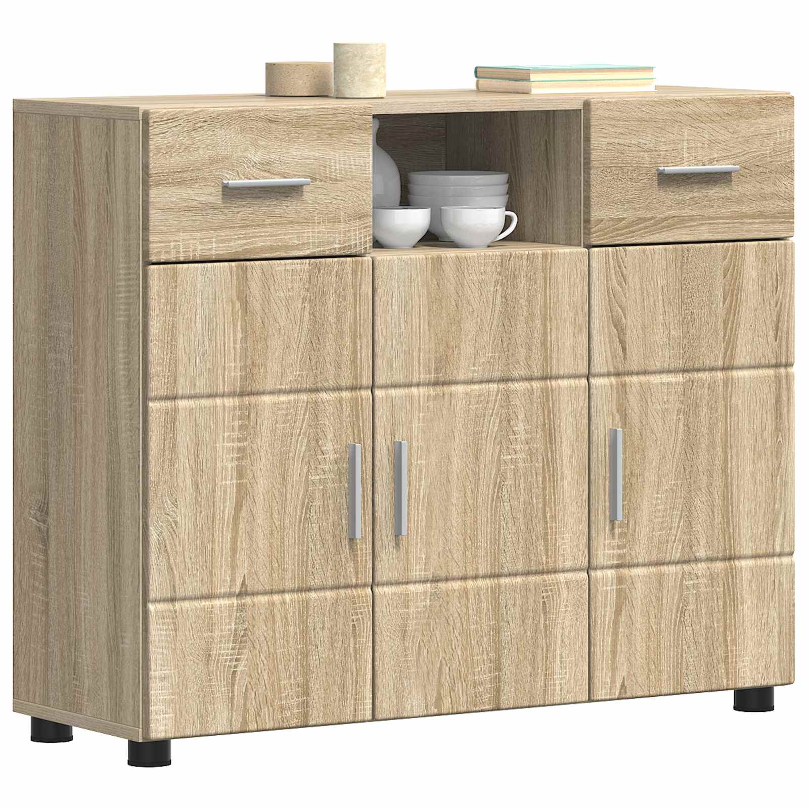 Ξύλινο Ντουλάπι με συρτάρι Δρύς Sonoma 88,5 x 30,5 x 73 εκ - Pakobazaar