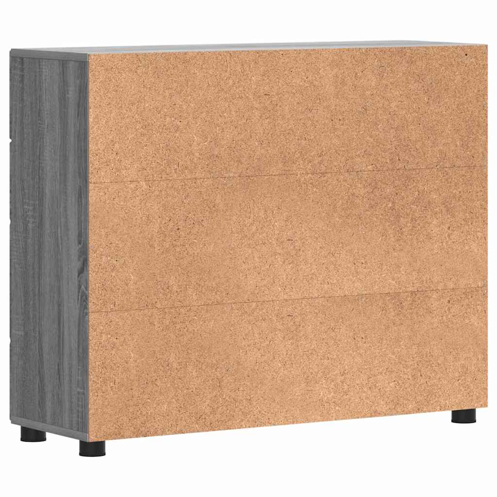 Ξύλινο Ντουλάπι με συρτάρι Γκρίζο Σονομα 88,5 x 30,5 x 73 εκ