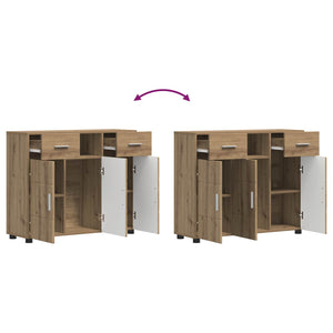 Ξύλινο Ντουλάπι με συρτάρι Artisan Oak 88,5 x 30,5 x 73 εκ - Pakobazaar