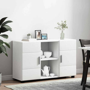 Πλαϊνό γραφείο με ράφι FLORIN Λευκό 88,5 x 30,5 x 55,5 εκ - Pakobazaar