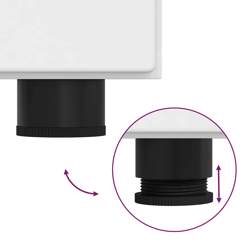 Πλαϊνό γραφείο με ράφι FLORIN Λευκό 88,5 x 30,5 x 55,5 εκ - Pakobazaar