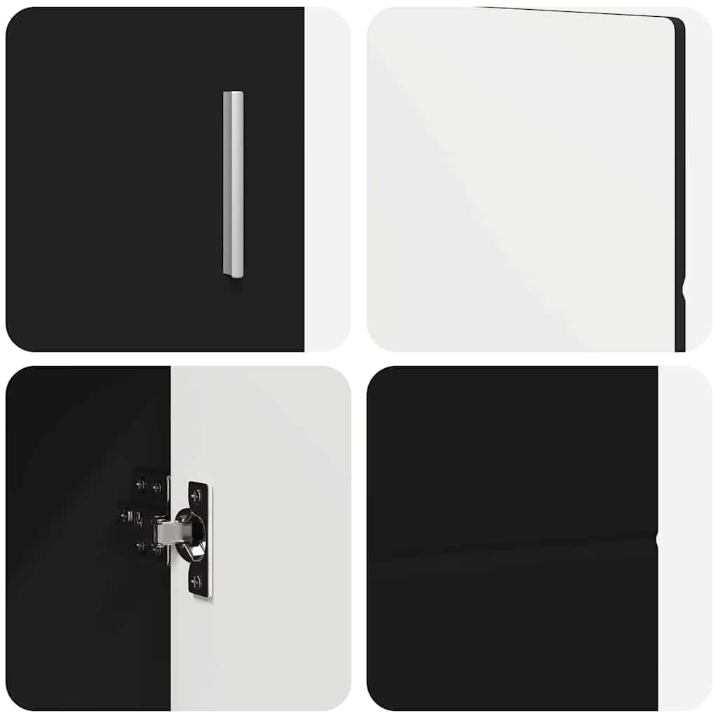 Πλαϊνό γραφείο με ράφι FLORIN Μαύρο 88,5 x 30,5 x 55,5 εκ - Pakobazaar