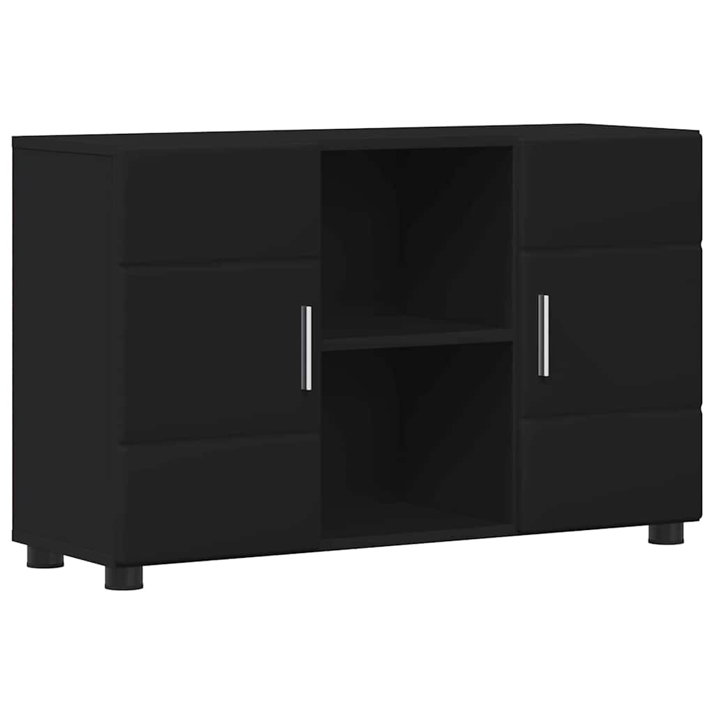 Πλαϊνό γραφείο με ράφι FLORIN Μαύρο 88,5 x 30,5 x 55,5 εκ - Pakobazaar