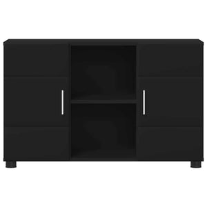 Πλαϊνό γραφείο με ράφι FLORIN Μαύρο 88,5 x 30,5 x 55,5 εκ - Pakobazaar