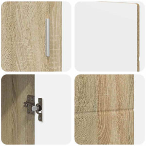 Πλαϊνό γραφείο με ράφι FLORIN Δρύς Sonoma 88,5 x 30,5 x 55,5 εκ - Pakobazaar