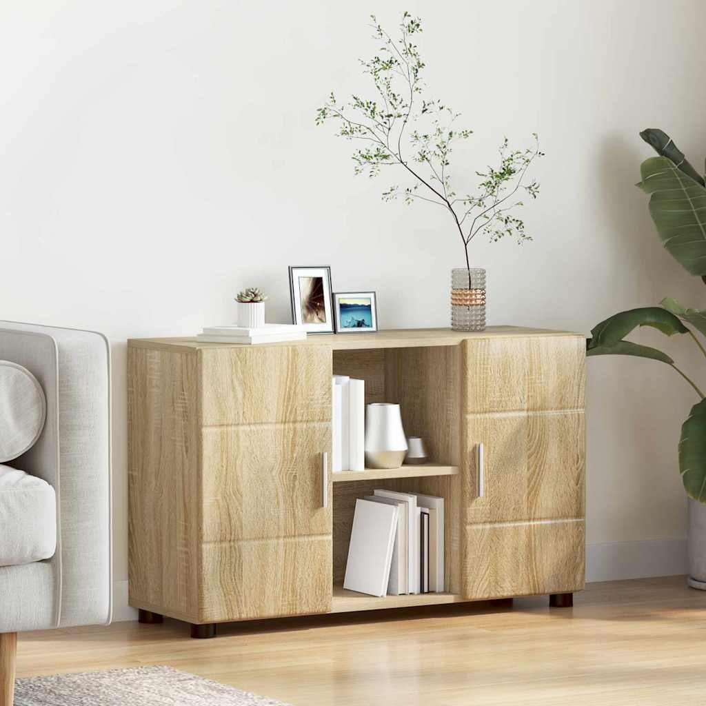 Πλαϊνό γραφείο με ράφι FLORIN Δρύς Sonoma 88,5 x 30,5 x 55,5 εκ - Pakobazaar