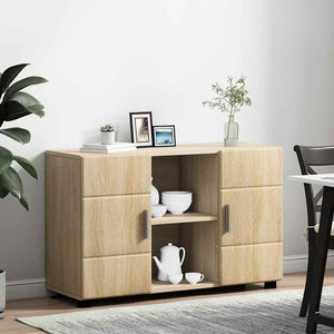 Πλαϊνό γραφείο με ράφι FLORIN Δρύς Sonoma 88,5 x 30,5 x 55,5 εκ - Pakobazaar