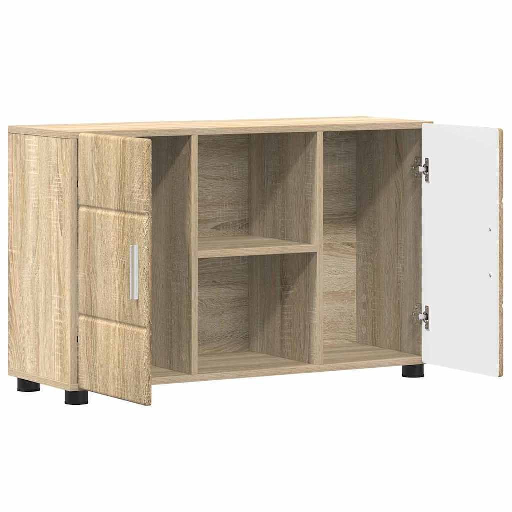 Πλαϊνό γραφείο με ράφι FLORIN Δρύς Sonoma 88,5 x 30,5 x 55,5 εκ - Pakobazaar