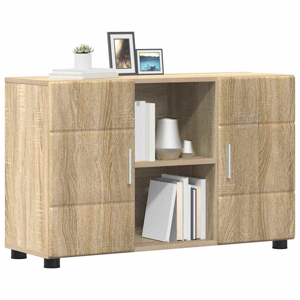 Πλαϊνό γραφείο με ράφι FLORIN Δρύς Sonoma 88,5 x 30,5 x 55,5 εκ - Pakobazaar