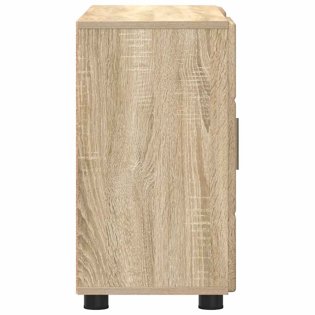 Πλαϊνό γραφείο με ράφι FLORIN Δρύς Sonoma 88,5 x 30,5 x 55,5 εκ - Pakobazaar