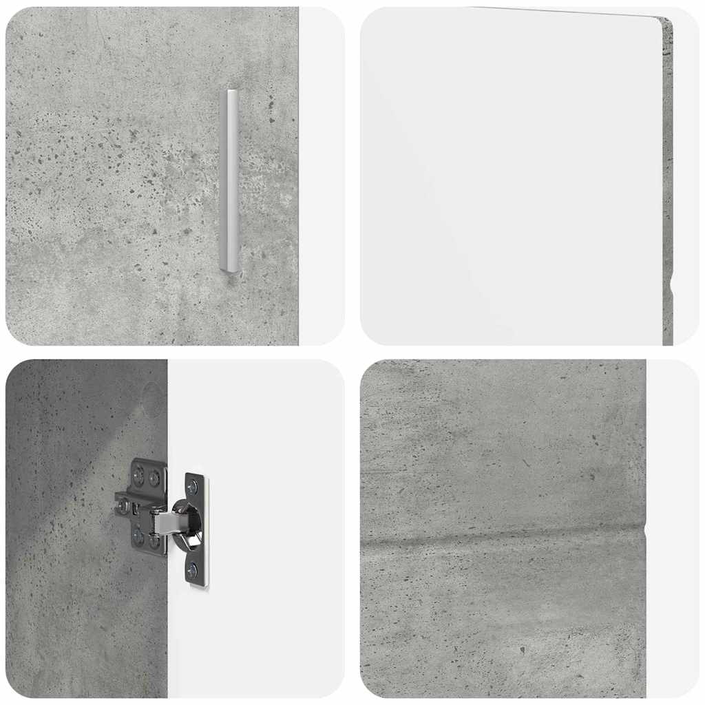 Πλαϊνό γραφείο FLORIN Σκυρόδεμα Γκρι 88,5 x 30,5 x 55,5 εκ - Pakobazaar