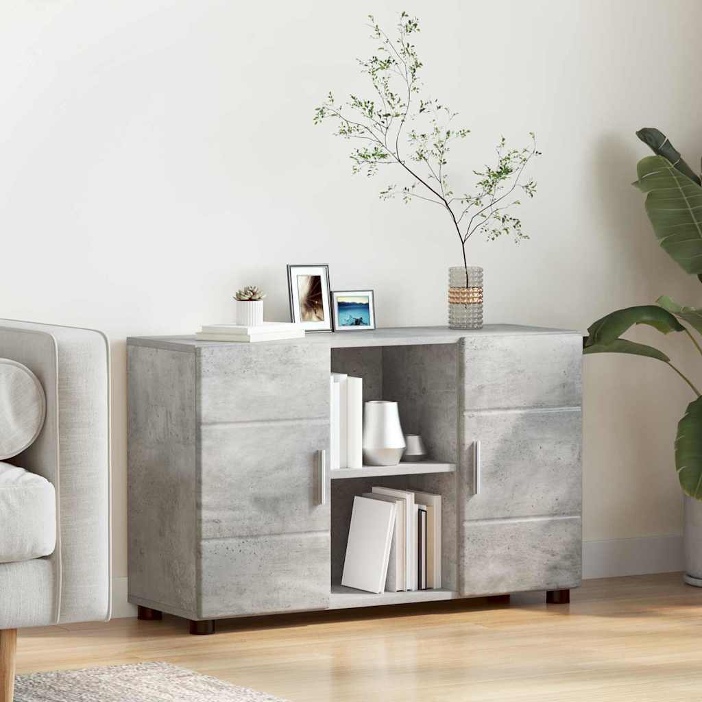 Πλαϊνό γραφείο FLORIN Σκυρόδεμα Γκρι 88,5 x 30,5 x 55,5 εκ - Pakobazaar