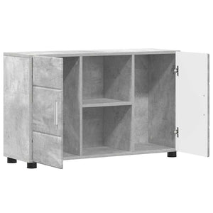 Πλαϊνό γραφείο FLORIN Σκυρόδεμα Γκρι 88,5 x 30,5 x 55,5 εκ - Pakobazaar