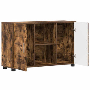 Πλαϊνό γραφείο FLORIN Καπνιστό Δρύς 88,5 x 30,5 x 55,5 εκ - Pakobazaar