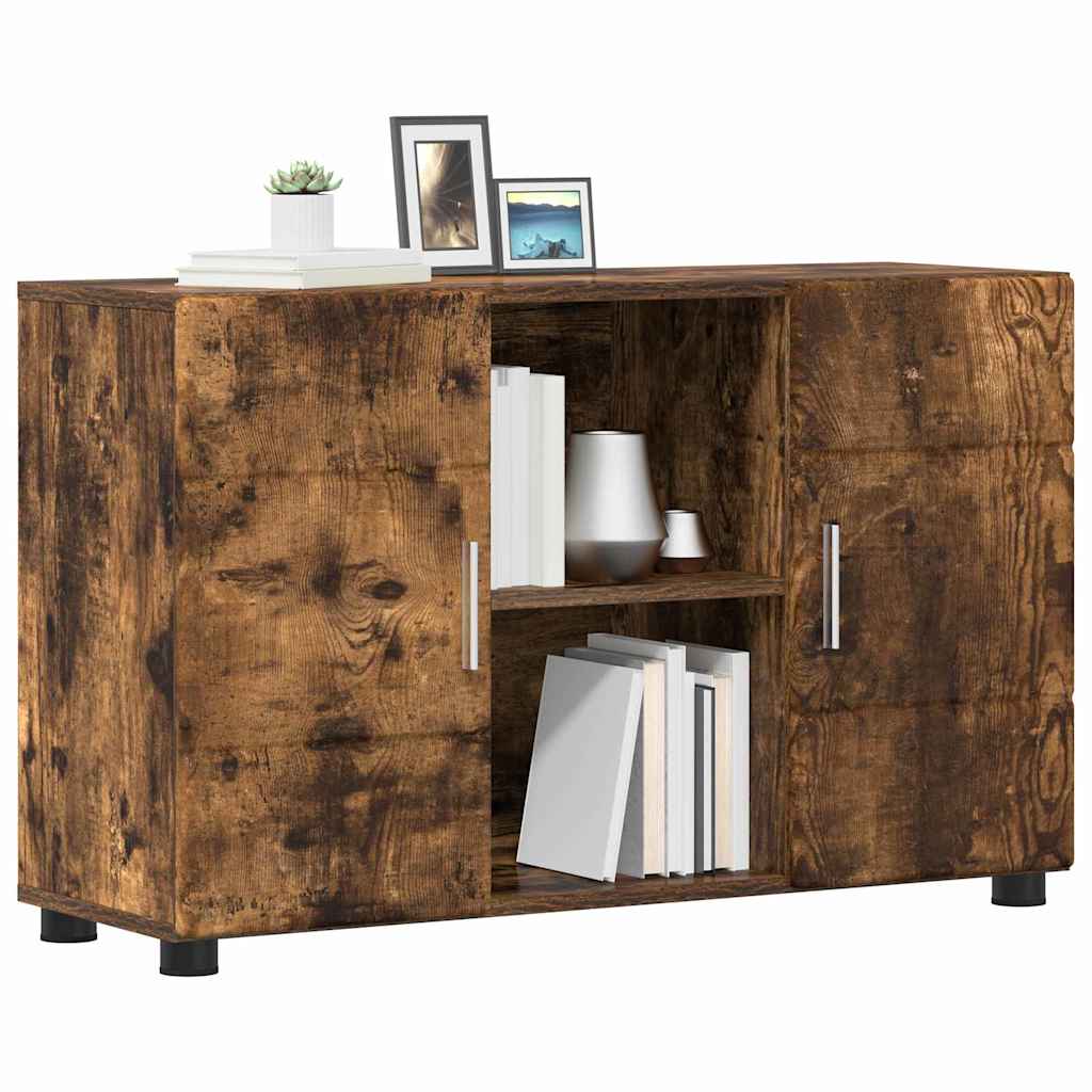 Πλαϊνό γραφείο FLORIN Καπνιστό Δρύς 88,5 x 30,5 x 55,5 εκ - Pakobazaar
