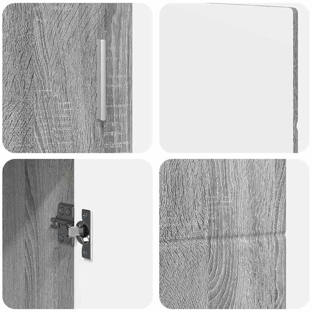 Πλαϊνό γραφείο FLORIN Γκρίζο Σονομα 88,5 x 30,5 x 55,5 εκ - Pakobazaar