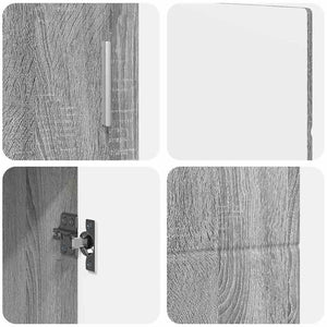 Πλαϊνό γραφείο FLORIN Γκρίζο Σονομα 88,5 x 30,5 x 55,5 εκ - Pakobazaar