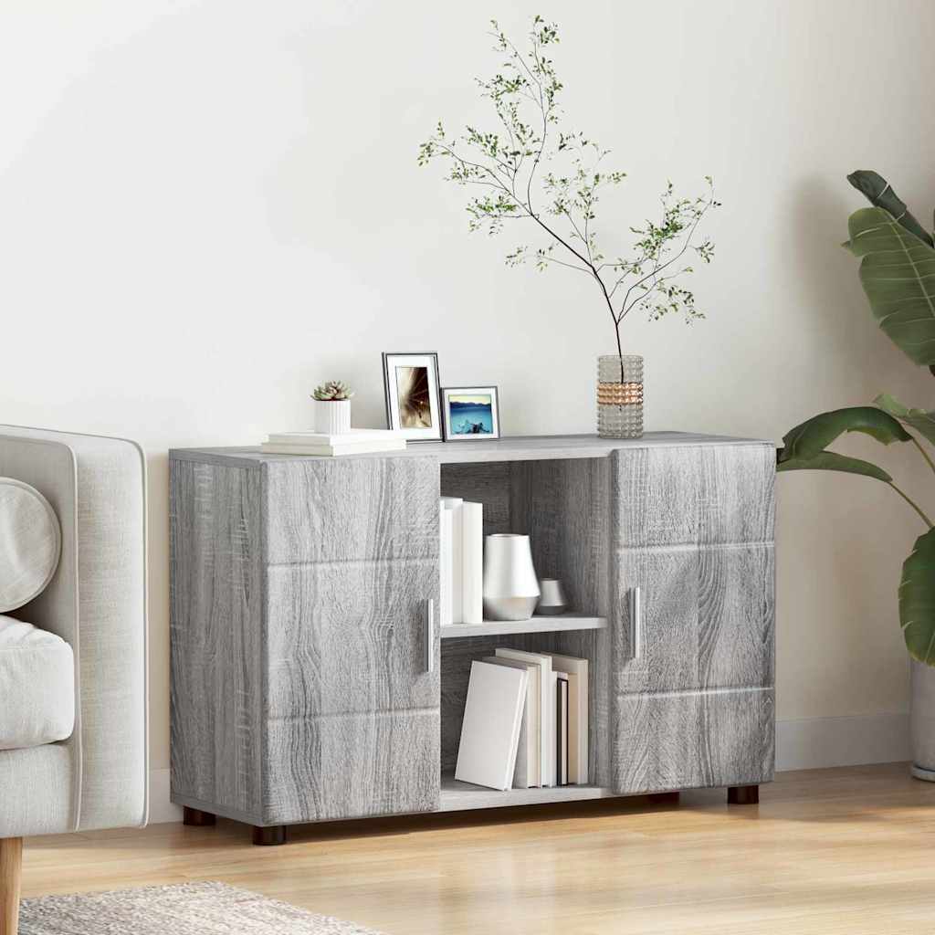 Πλαϊνό γραφείο FLORIN Γκρίζο Σονομα 88,5 x 30,5 x 55,5 εκ - Pakobazaar