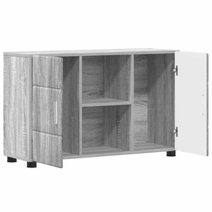 Πλαϊνό γραφείο FLORIN Γκρίζο Σονομα 88,5 x 30,5 x 55,5 εκ - Pakobazaar