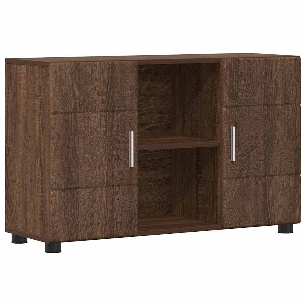 Πλαϊνό γραφείο FLORIN 88,5 x 30,5 x 55,5 εκ Καφέ δρυς - Pakobazaar