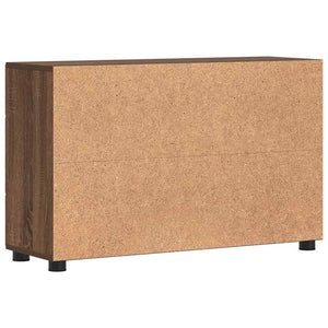 Πλαϊνό γραφείο FLORIN 88,5 x 30,5 x 55,5 εκ Καφέ δρυς - Pakobazaar