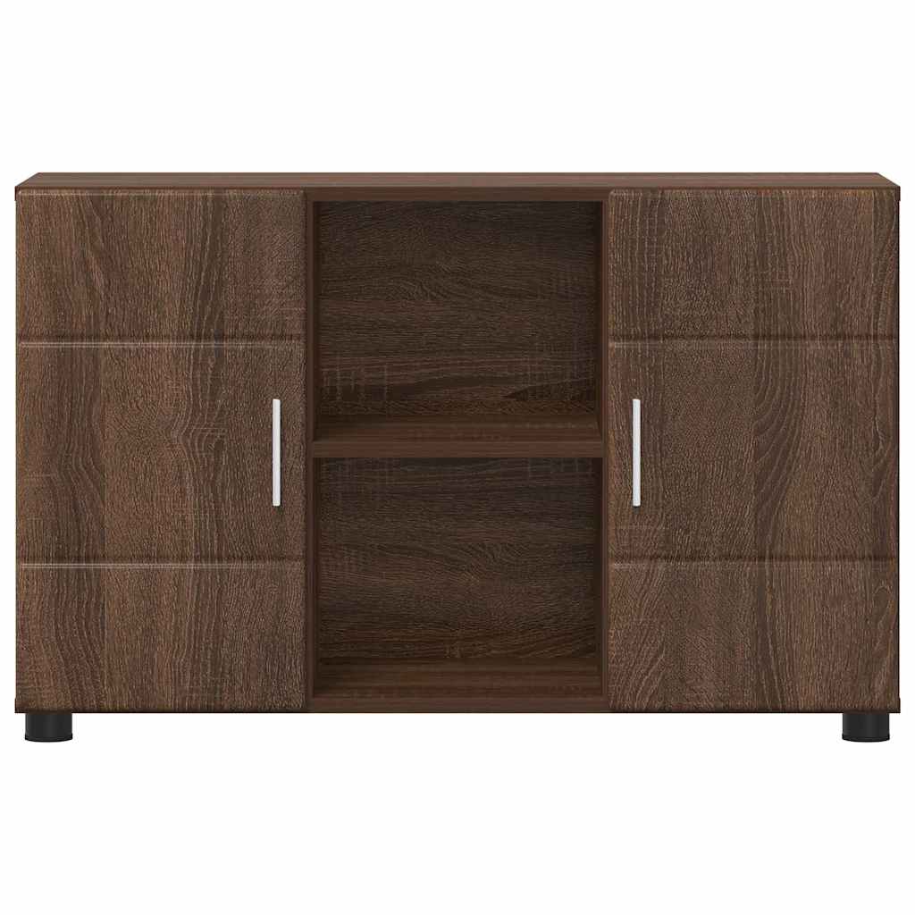 Πλαϊνό γραφείο FLORIN 88,5 x 30,5 x 55,5 εκ Καφέ δρυς - Pakobazaar