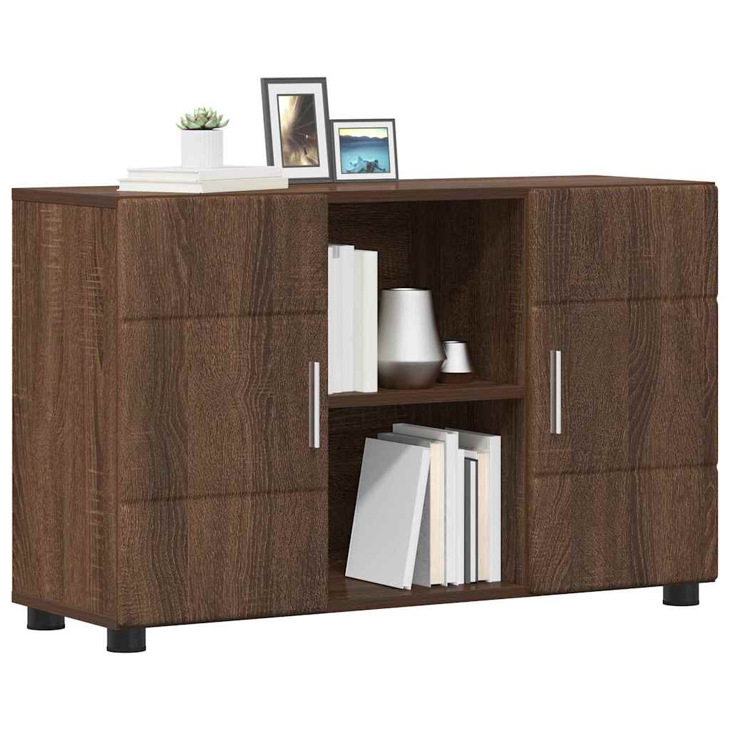 Πλαϊνό γραφείο FLORIN 88,5 x 30,5 x 55,5 εκ Καφέ δρυς - Pakobazaar