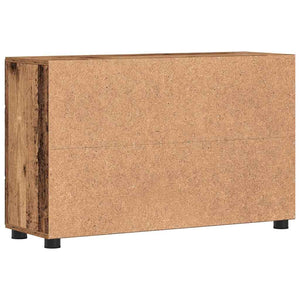 Πλαϊνό γραφείο με ράφι FLORIN Παλιό ξύλο 88,5 x 30,5 x 55,5 εκ - Pakobazaar