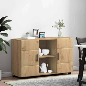 Πλαϊνό γραφείο με ράφι FLORIN Artisan Oak 88,5 x 30,5 x 55,5 εκ - Pakobazaar