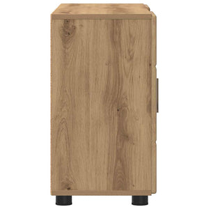 Πλαϊνό γραφείο με ράφι FLORIN Artisan Oak 88,5 x 30,5 x 55,5 εκ - Pakobazaar