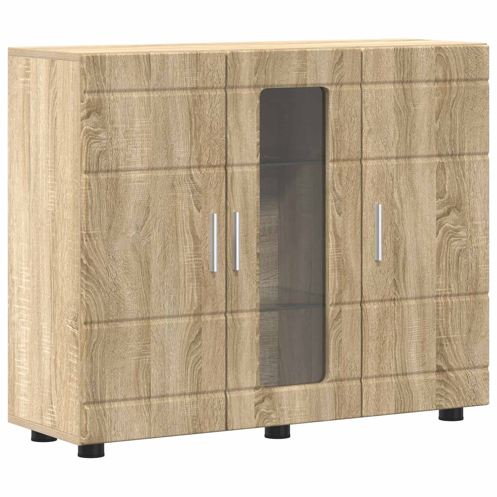 Ξύλινο Ντουλάπι με αποθήκευση Δρύς Sonoma 88,5 x 30,5 x 73 εκ - Pakobazaar